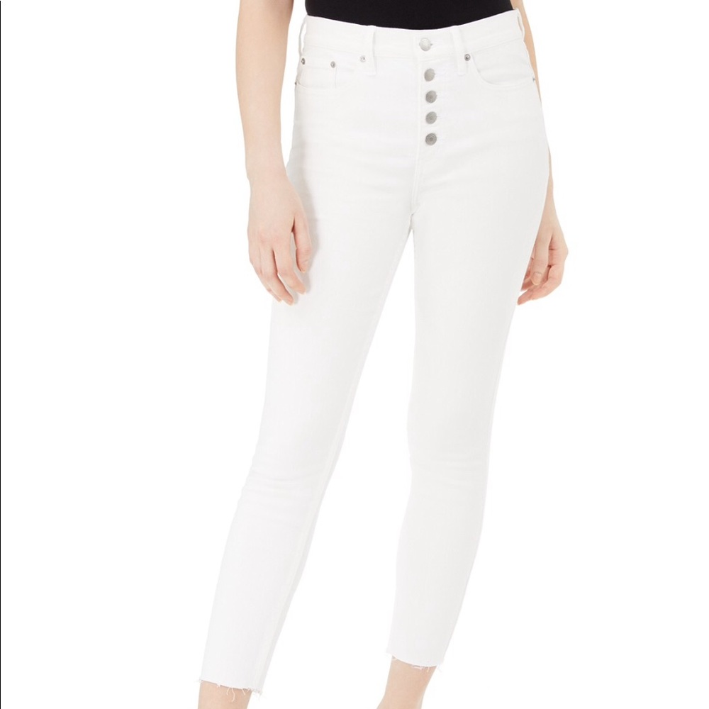 Calvin Klein Jeans Button-Fly Ankle Skinny Jeans